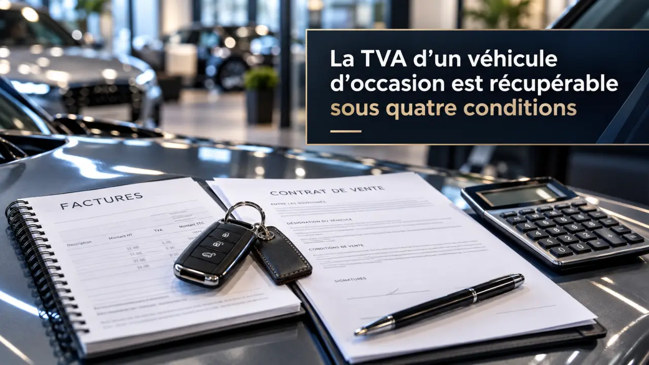 La TVA d’un véhicule d’occasion est récupérable sous quatre conditions