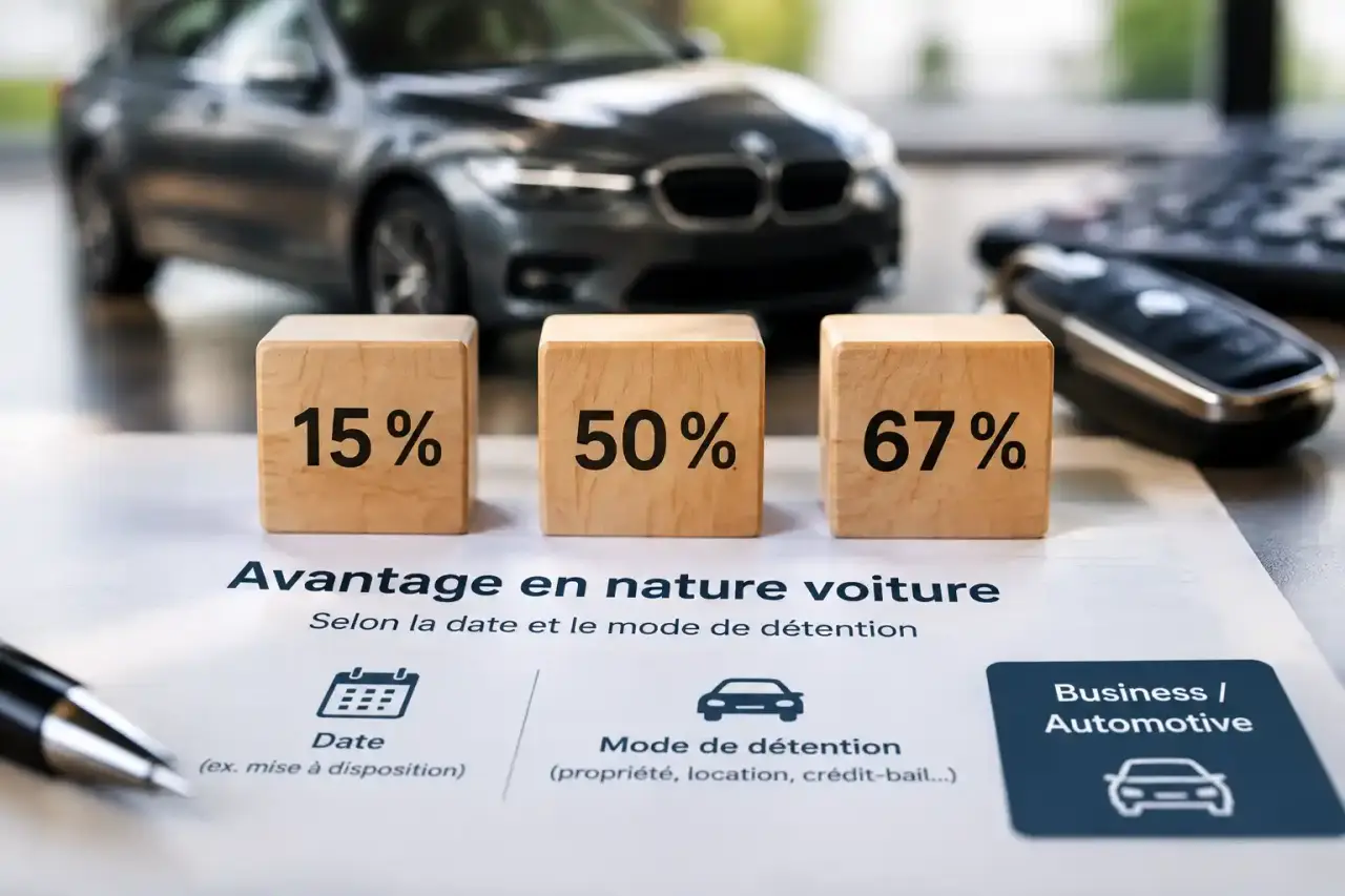 Avantage en nature voiture : 15 %, 50 % ou 67 %, selon la date et le mode de détention