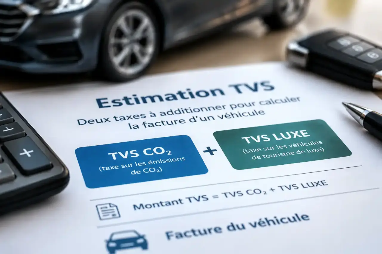 Estimation TVS : deux taxes à additionner pour calculer la facture d’un véhicule